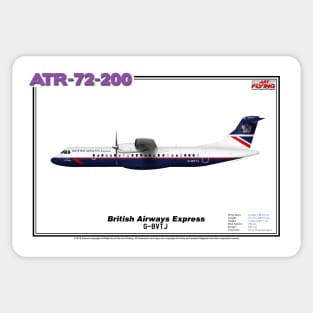 Avions de Transport Régional 72-200 - British Airways Express (Art Print) Sticker